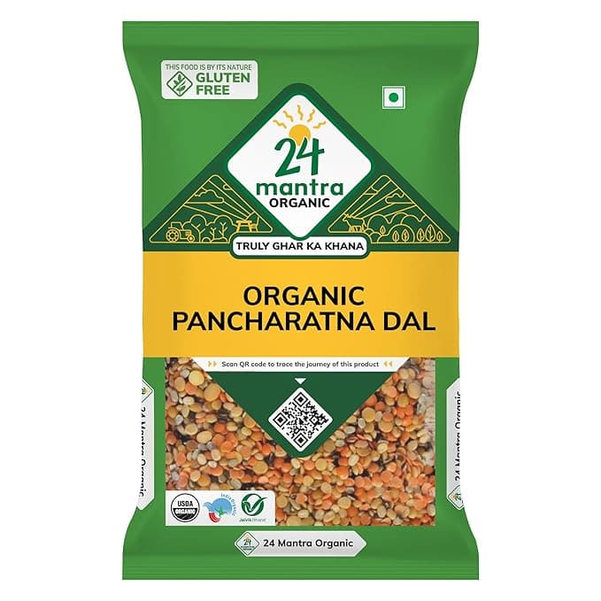 24 Mantra Organic Unpolished Panchratan Dal/Mixed Dal - 500gms