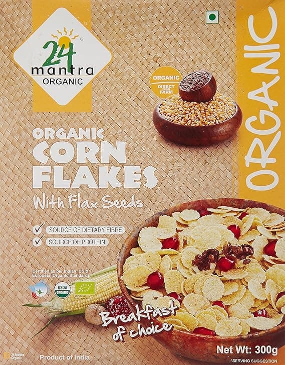 24 Mantra Organic Corn Flakes, 300g