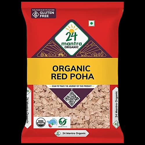 24 Mantra Organic Red Poha, 500 g