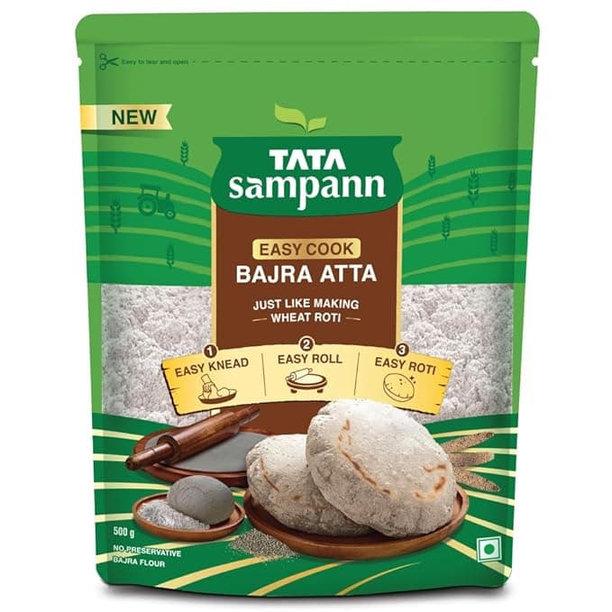Tata Sampann, Easy Cook Bajra Atta, 500g