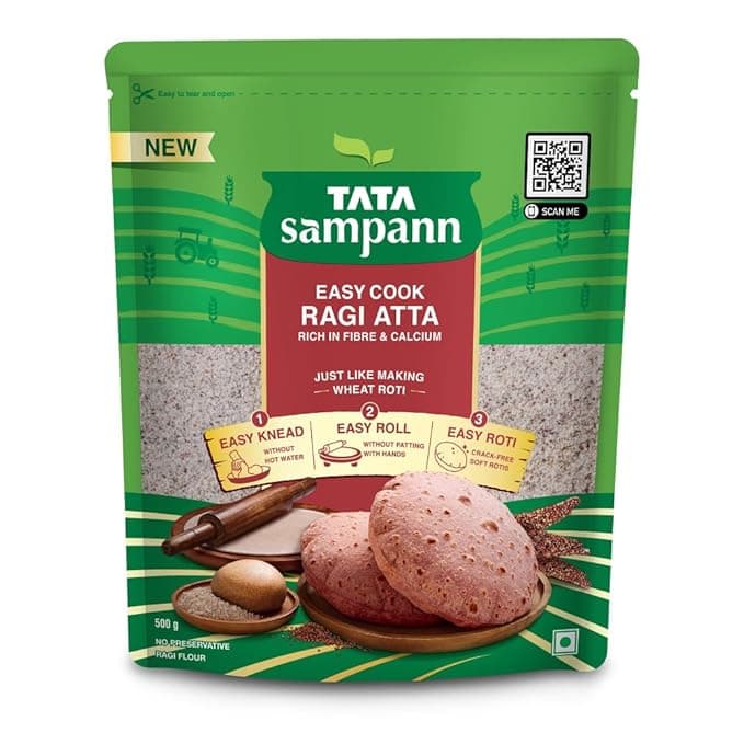 Tata Sampann, Easy Cook Ragi Atta, 500g