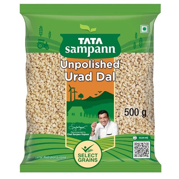 Tata Sampann Unpolished Urad Dal (Split), 500gram