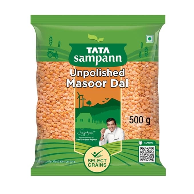 Tata Sampann Masoor Dal Split, 500 grams