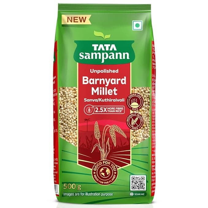 TATA Sampann Unpolished Barnyard Millet, 500g