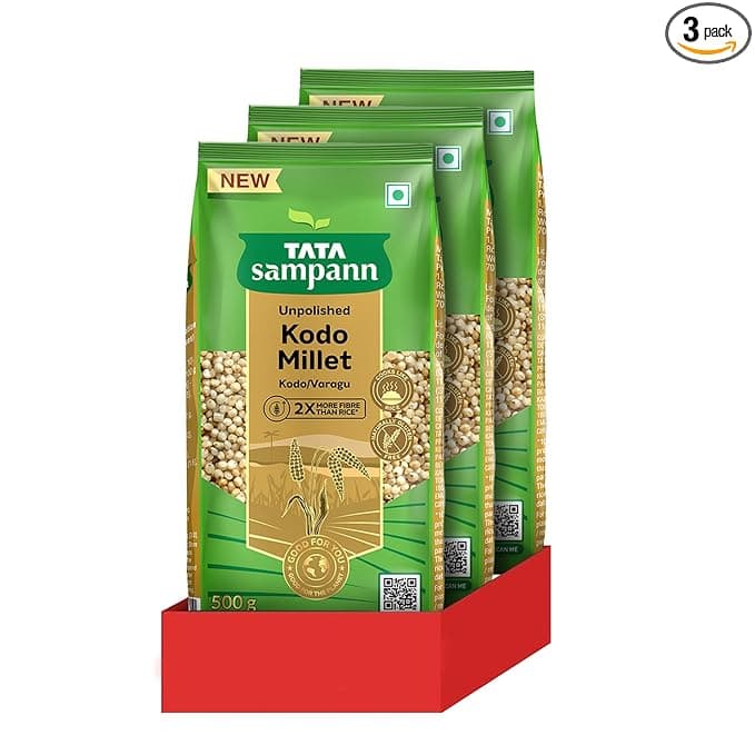 Tata Sampann Unpolished Kodo Millet, 500 g (Pack Of 3)