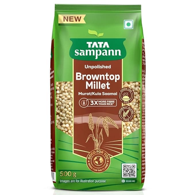 TATA Sampann Unpolished Browntop Millet, 500g