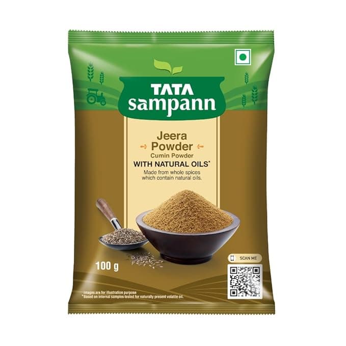 Tata Sampann Jeera Powder With Natural Oils, 100g ,Cumin Powder, Jeera Masala