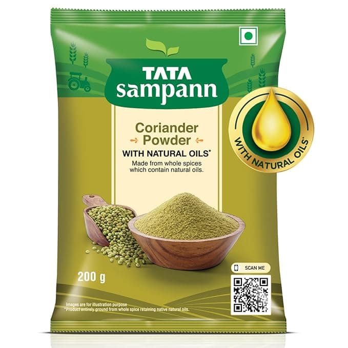 Tata Sampann Coriander Powder With Natural Oils, 200g, Dhania Powder