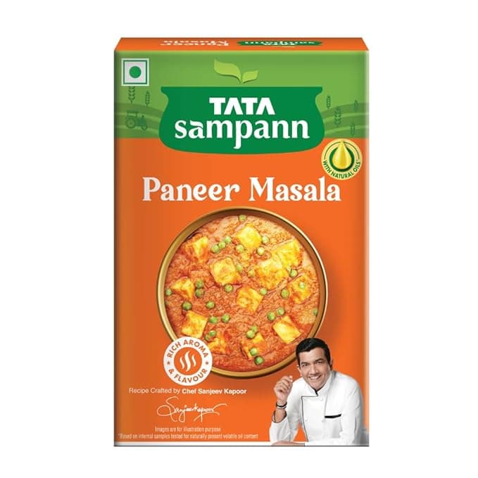 Tata Sampann Paneer Masala Powder with Natural Oils, 100g