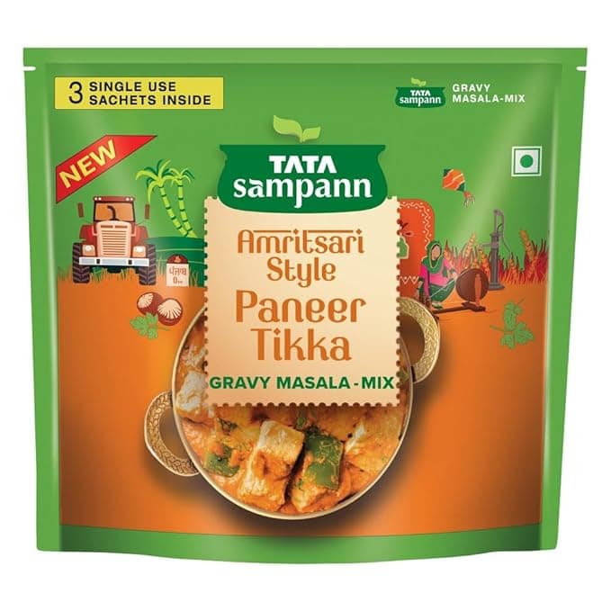 Tata Sampann Amritsari Style Paneer Tikka Gravy Masala Mix, 39g