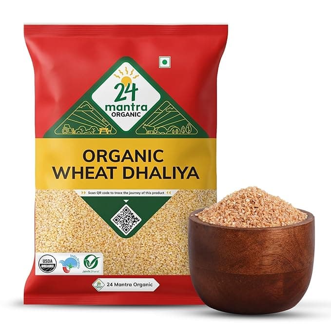 24 Mantra Organic Wheat Daliya/Godhuma Daliya 500g