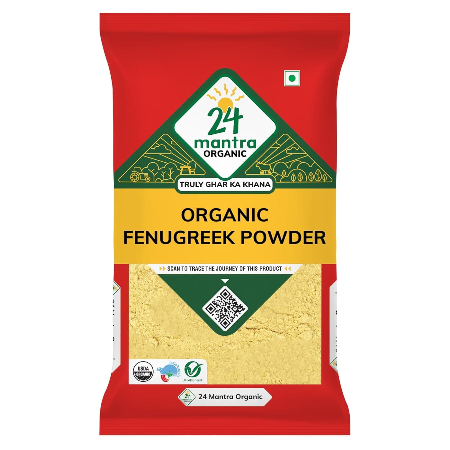 24 Mantra Organic Fenugreek Powder - 100gms