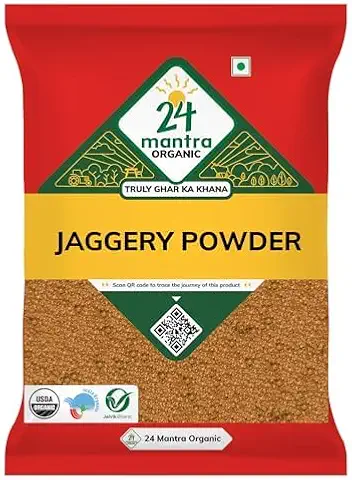 24 Mantra Organic Unbleached Jaggery Powder 1 Kg