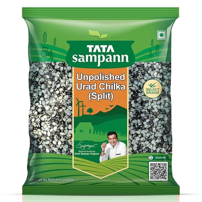 Tata Sampann Unpolished Urad Chilka (Split), 500g