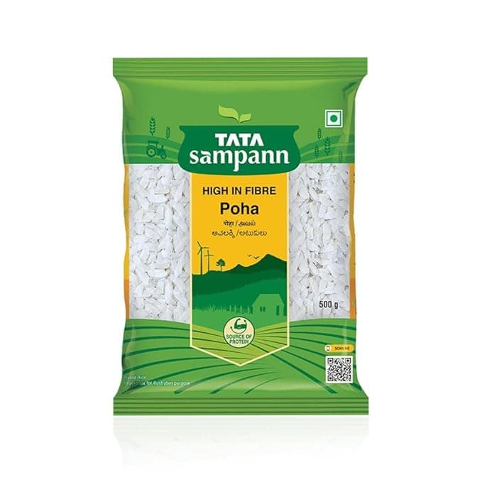 Tata Sampann, High in Fibre Poha, 500g