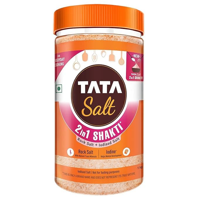 Tata Salt 2 in 1 Shakti Jar, 1kg