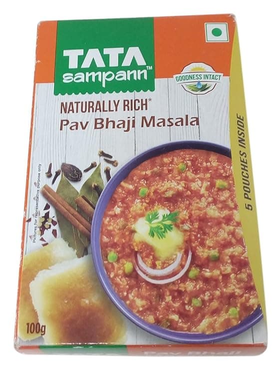 Tata Sampann Spice Powder - Pav Bhaji Masala, 100g Carton
