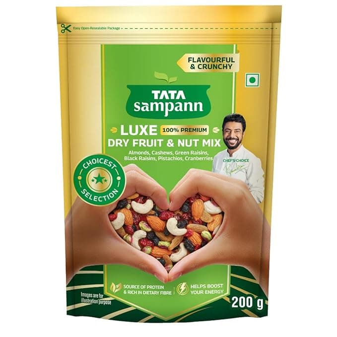 Tata Sampann Luxe Dry Fruit & Nut Mix, 200g